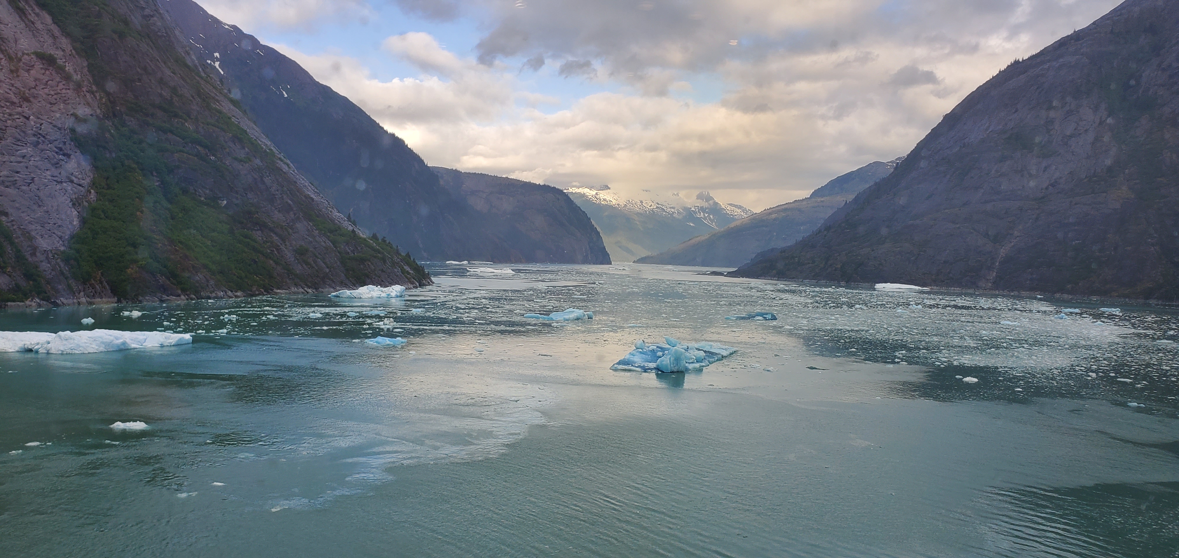 Small broken ice in a fjord